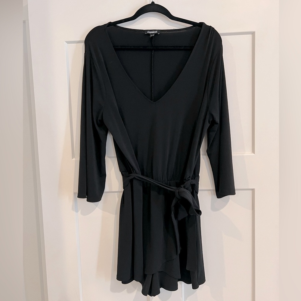 Express Shorts long sleeve romper.